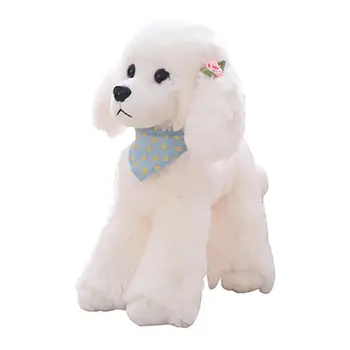 

Plush Realistic Teddy Dog Animal Doll Stuffed Toy Gift Chair Couch Sofa Decor New