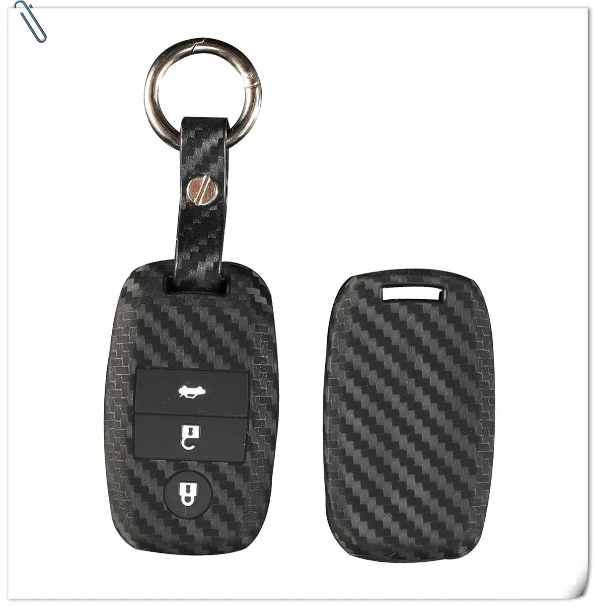 Custodia portachiavi in Silicone a 3 pulsanti a distanza per Kia K3 K4 K5 Rio Ceed Soul Sportage Sorento Carens Picanto Skin Smart Fob Cover - Hb73d320f1d4c4ce5984bc6f1fe960228k