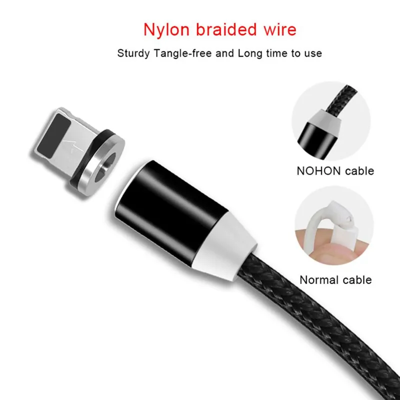 YOBWIN 1 м 2 Магнитный микро USB кабель для быстрой зарядки передачи данных Xiaomi Redmi 4X