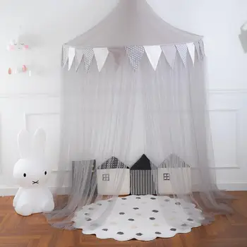 

Children's Bed Tent Reading Corner Layout Half Moon Game House Bed Canopy for Girls Boys