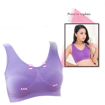 

Women Sexy Solid Color Wireless Padded Quick Dry Sports Bra Workout Yoga Sports Underwear