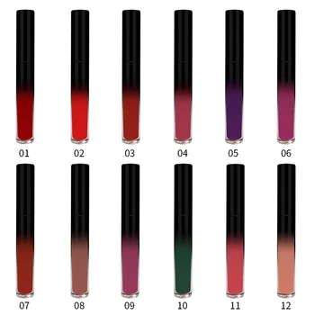 

F1 lipgloss lipstick 12 mercerized matte glaze can private label custom logo if meet minimum wholesale cosmetics