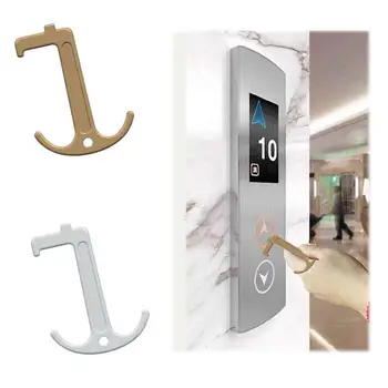 

Famliy Health Press Elevator Tool Hygiene Hand EDC Door Opener Door Handle Key Metal Anti-bacteria Door Opener