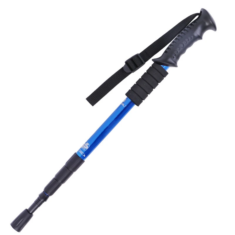 Blue Walking Stick VILEAD 50-135 см палки для скандинавских прогулок из алюминиевого сплава Регулируемые сверхлегкие походные треккинговые палки портативная трость - Цвет: Blue Walking Stick