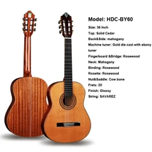 Dadarwood HDC-BY60 HDC-BY61 36 дюймов с твердым верхом Классическая Гитары, Гитары ra классической
