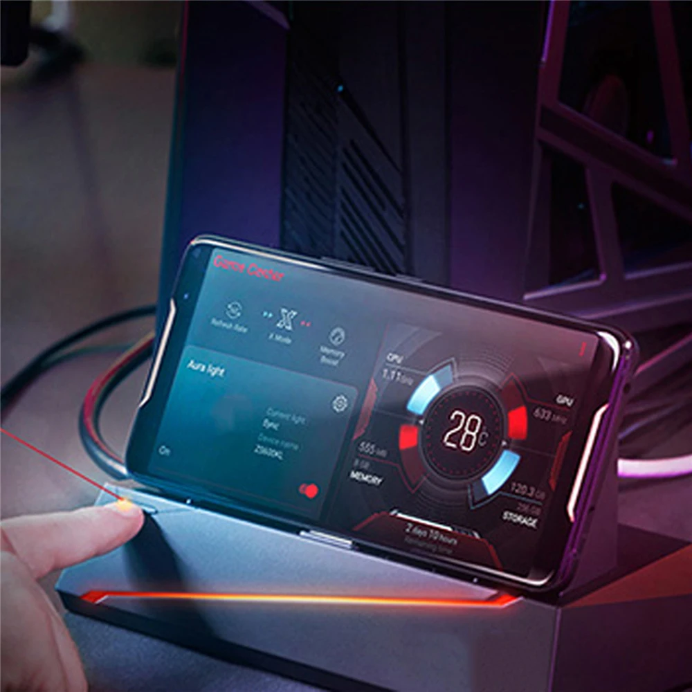  For ASUS ROG Phone 2 ZS660KL Game Phone Game Base Desk Support Holder Converter Adapter Support 4K 
