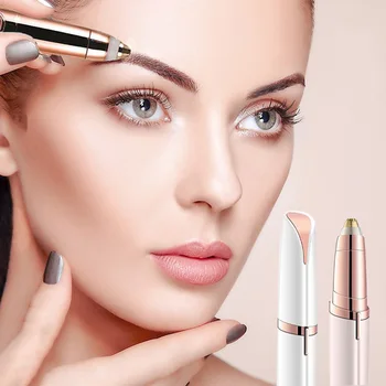 

New Design Electric Eyebrow Trimmer Makeup Painless Eye Brow Epilator Mini Shaver Razors Portable Facial Hair Remover for Women