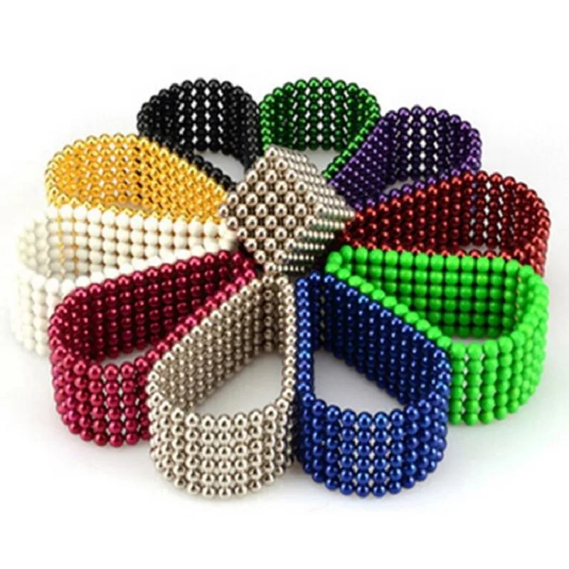 wholesale Magnet Metal Balls 5mm 216pcs/set Magnetic stick Building Blocks Construction Designer Creative Educational Toys Kids
