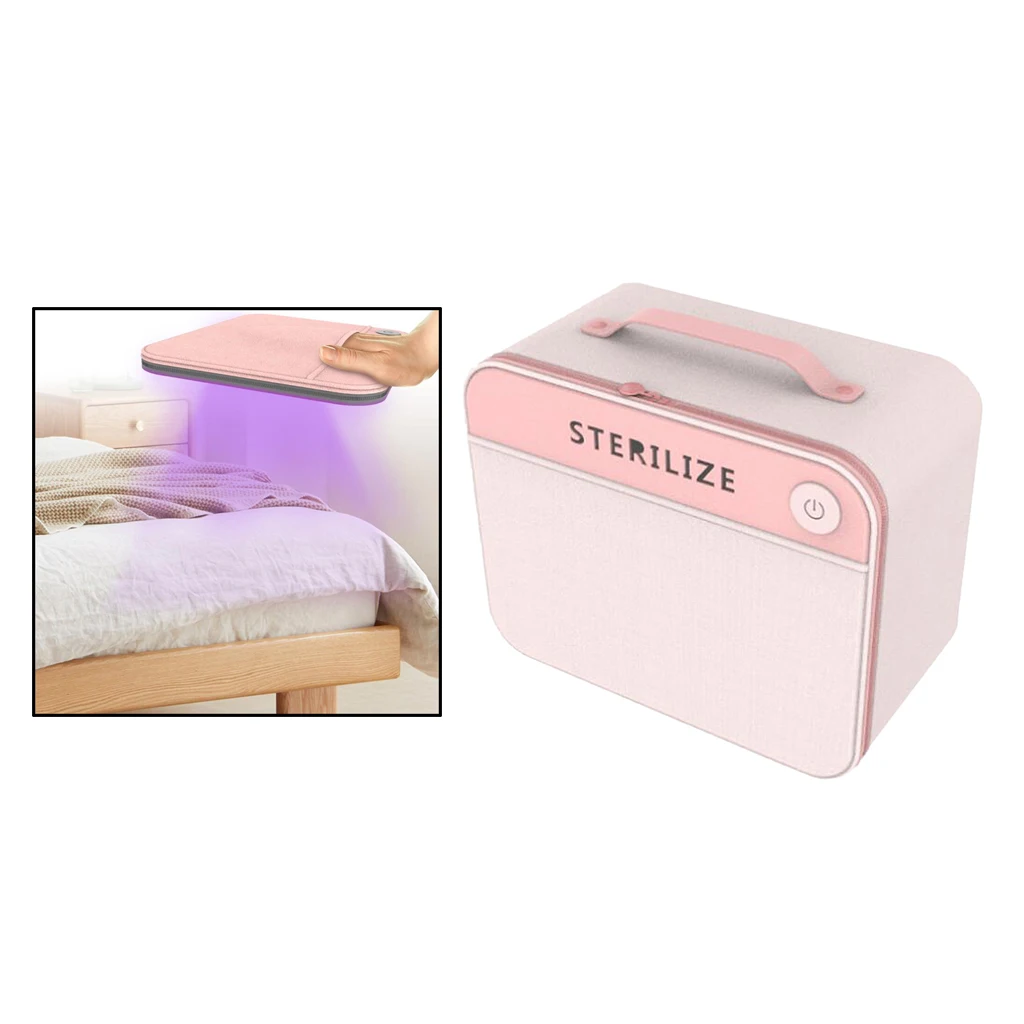 2in1 UVC LED Sanitizing Bag UV light Cleaner Sterilizer One-key Open Box  Nail Toold UV Disinfection Box 