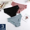 BANNIROU coton culotte femme sous-vêtements en dentelle de haute qualité doux respirant femme slips sous-vêtements pour femme Lingerie 3 pièces nouveau ► Photo 1/6