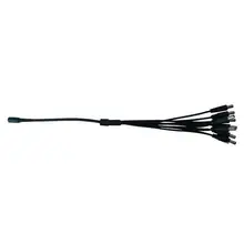 DC Power 1 Female to 8 Male Plug Cable Splitter Adapter 5.5x2.1mm for CCTV LN