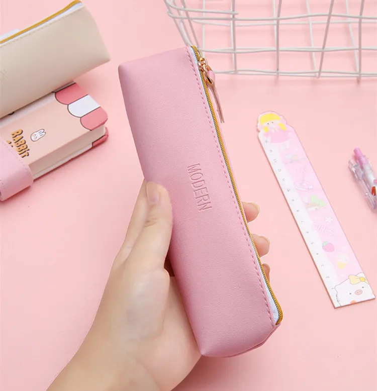 Trousse Silicone Extensible 2 En 1 - Se Transforme En Pot à Crayons - Design Kawaii Animal Pour Fille - Pour école Et Bureau