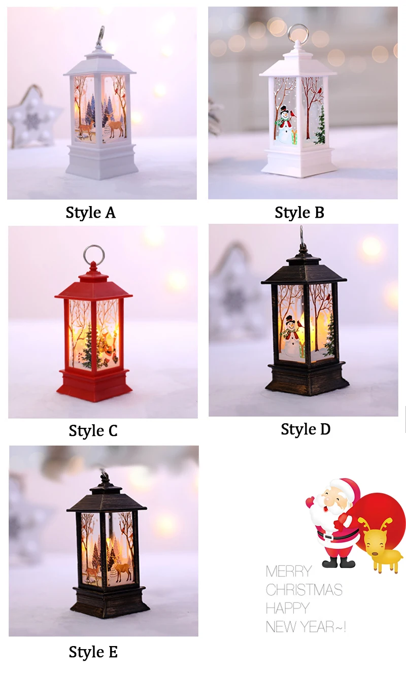 Светодиодный теплый легкий беспламенный масляный светильник для свечи, домашняя Рождественская вечеринка, Новогодняя лампа для украшения ветра
