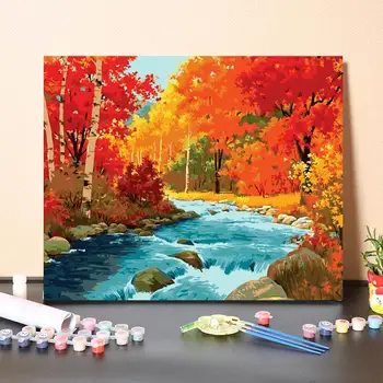 

DIY Painting Oil painting road Embroidery Cross Stitch Home Decor Gift
