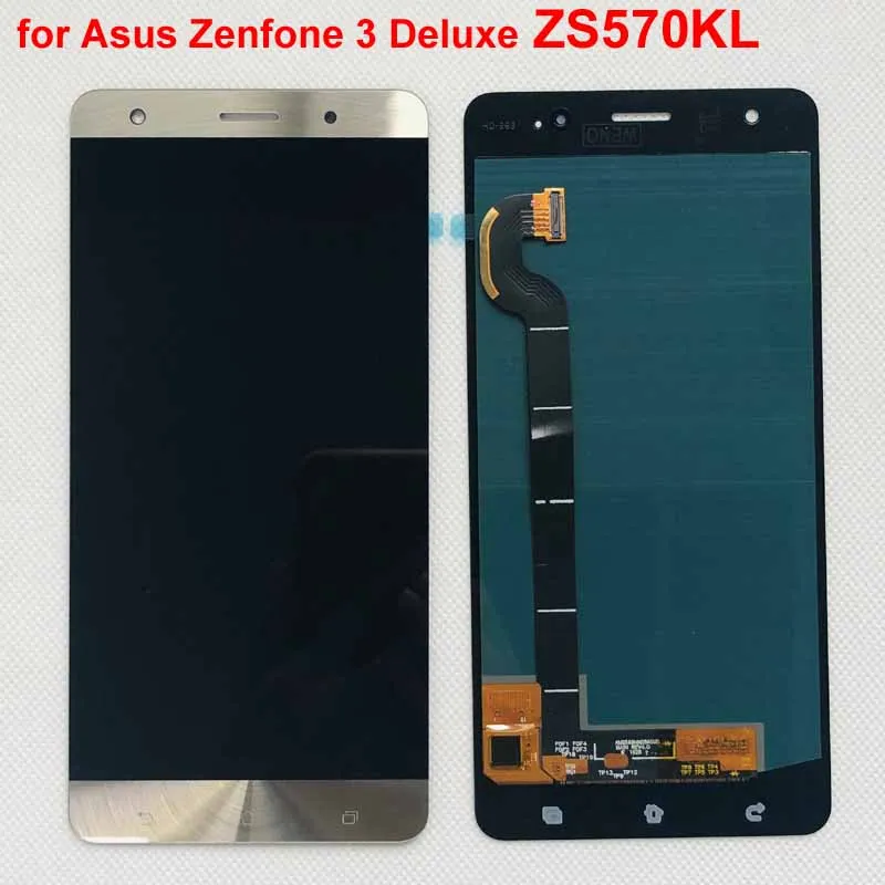 Оригинальный Золотой синий Amoled для Asus Zenfone 3 Deluxe ZS570KL Z016D ЖК дисплей с сенсорным