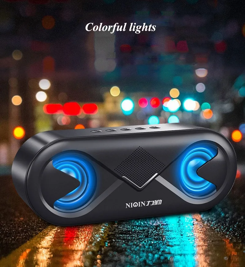 Мини Bluetooth динамик портативный беспроводной динамик звуковая система 3D стерео музыка объемный Поддержка Bluetooth, TF AUX USB