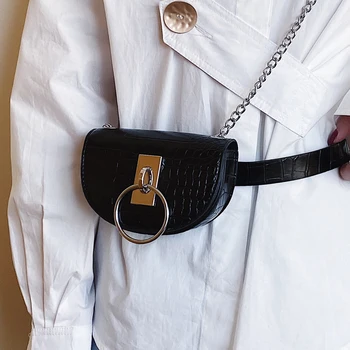 

Stone Pattern PU Leather Crossbody Bags For Women 2020 MINI Shoulder Messenger Bag Female Waist Packs Lady Handbags