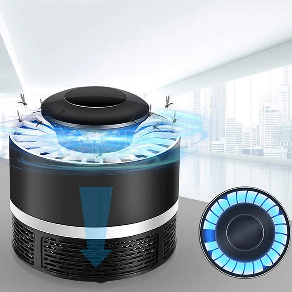 Lampe anti moustiques pour la maison, piège à moustiques électrique, appareil à induction, piège à mouches électriques, ventilateur à forte aspiration, LED |