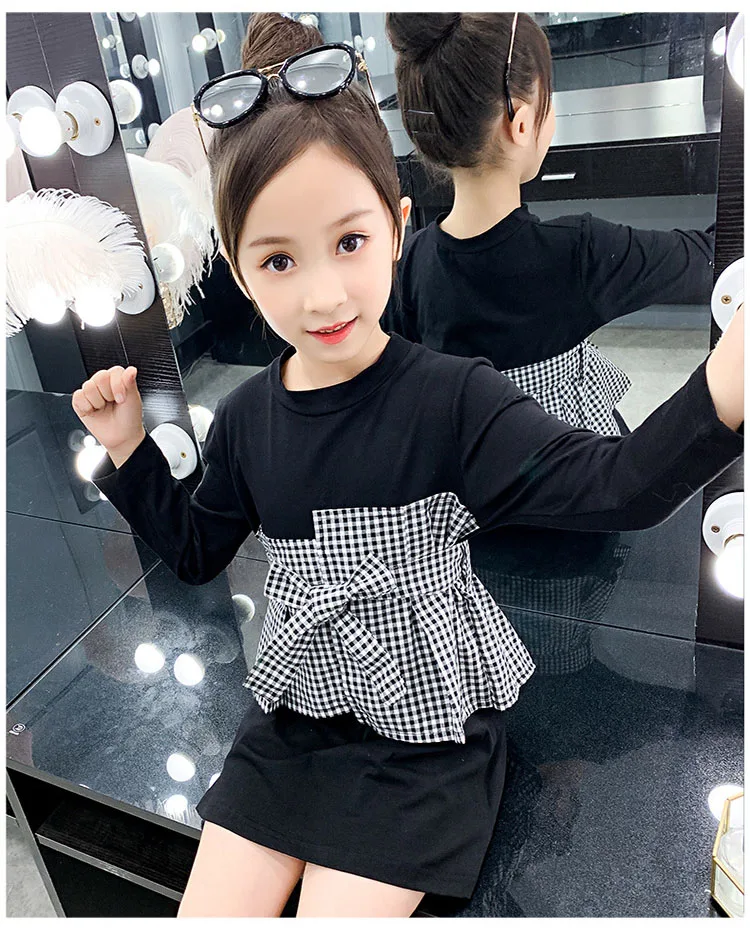 Back To School Clothing 2019 Autumn Big Girl Dress Long Sleeve Princess Teenage Girls Dresses Fashion Baby Kids T Shirts Dresses (10)