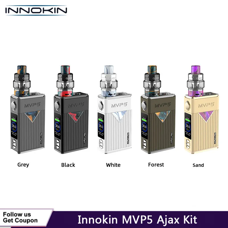 Новинка набор Innokin MVP5 Ajax встроенный аккумулятор 5200 мАч с 120 Вт коробка мод 5 мл бак