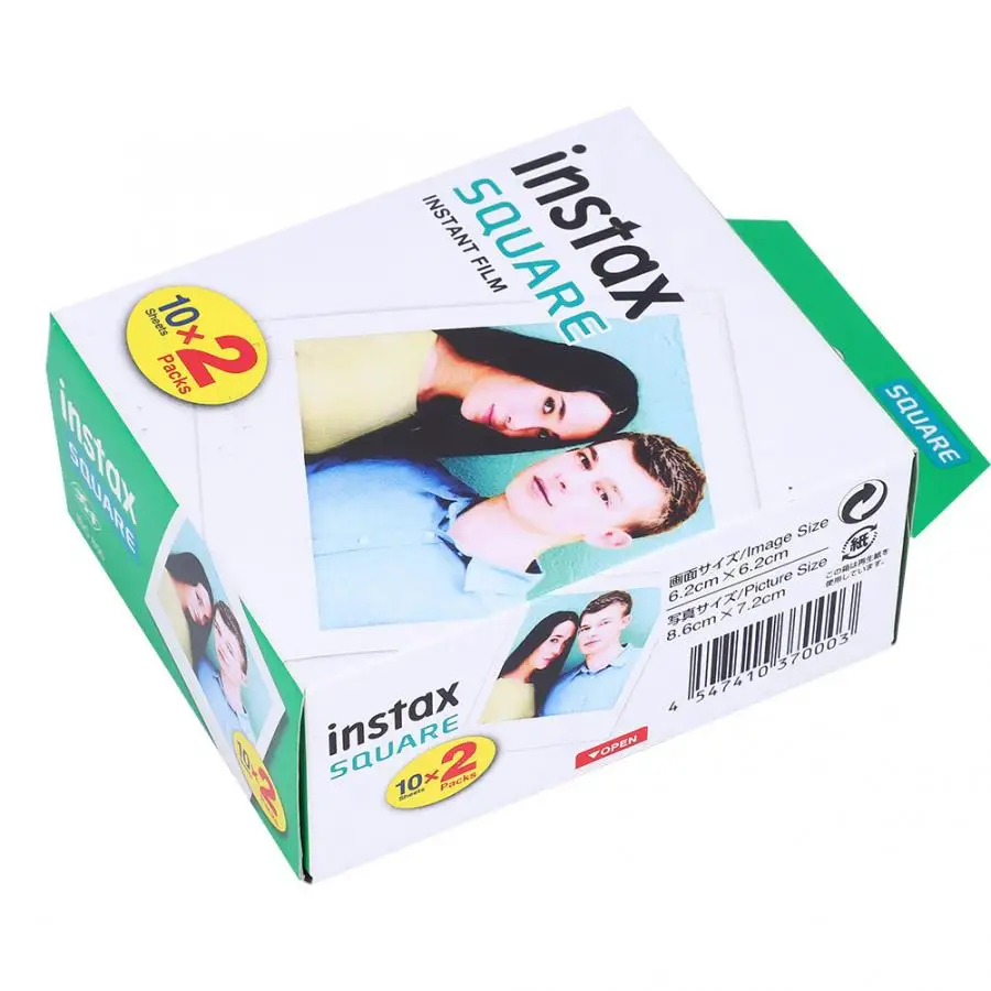 Пленка для камеры Fujifilm Instax 20 листов или 10 листов для Fujifilm Fuji Instax SQ10/SQ6/SP-3/SQ20 черный белый край