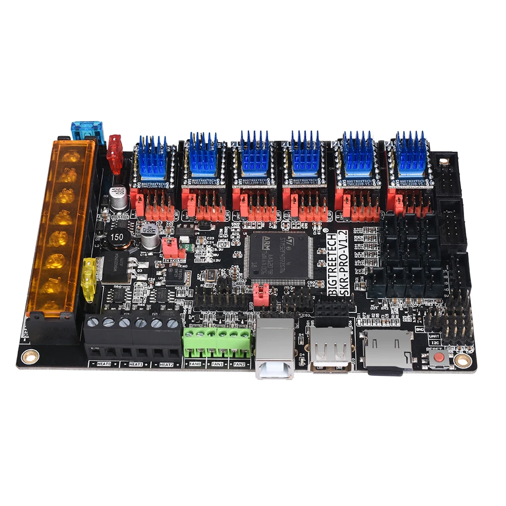 BIGTREETECH SKR PRO V1.2 плата управления TMC2209 TMC2208 UART TMC2130 SPI 32 бит 3D принтер запчасти