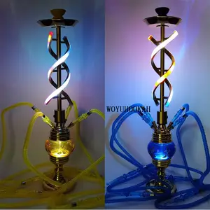 China Manufacturer Luxury Led Light Colored Glass Hookahs Hookah Set Hookah  Shisha Set Hooka - Shisha Pipes & Accessories - AliExpress