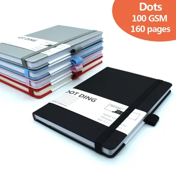 

Hardcover A5 Notebook Dot Bullet Journal Diary Dotted Planner 100Gsm Paper Student Gift School Stationery YD40