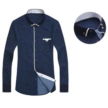 

New Men Luxury New Fashion Slim Fit Shirt Long Sleeve Shirts Casual Shirts