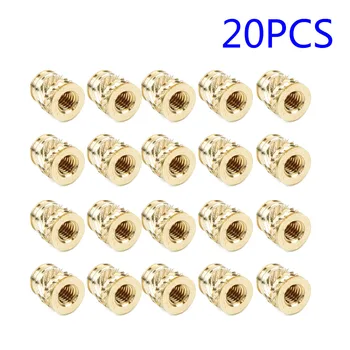 

20xHeat-Set Screws M3 3mm M3-0.5 Brass Threaded Metal Thermosetting Screw Insert 3D Print Long Tool Parts