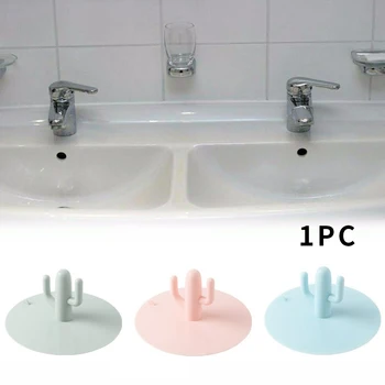 

Soft Silicone Cute Bath Tub Anti Blocking Kitchen Floor Cactus Shape Sink Plug Universal Protective Cover Drain Stopper