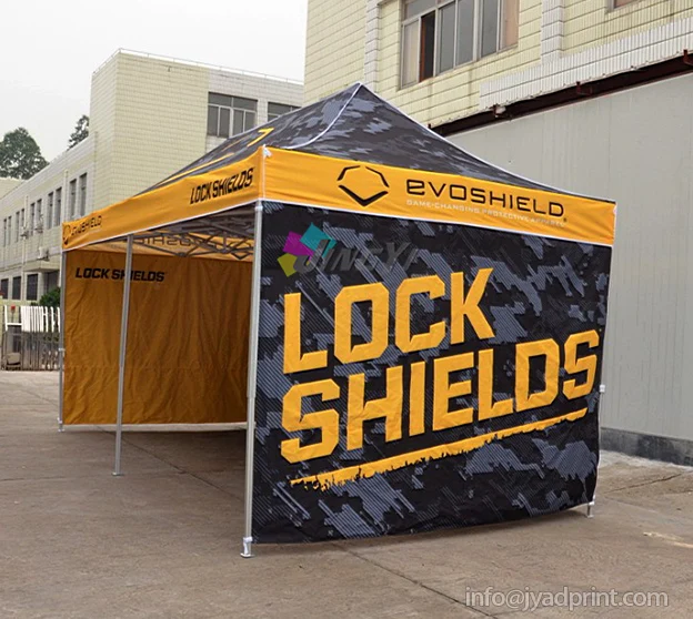 

10X20ft (3X6M) Aluminum Folding Event Tent Canopy & 3 Blank Full Wall Banners (print both side) Custom printing Promotion Gazebo
