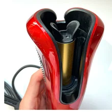 Женский ЖК-дисплей автоматический Стайлинг щипцы для завивки волос Air Spin Curl Керамика 1 дюймов вращающаяся плойка Waver Maker Stlyer