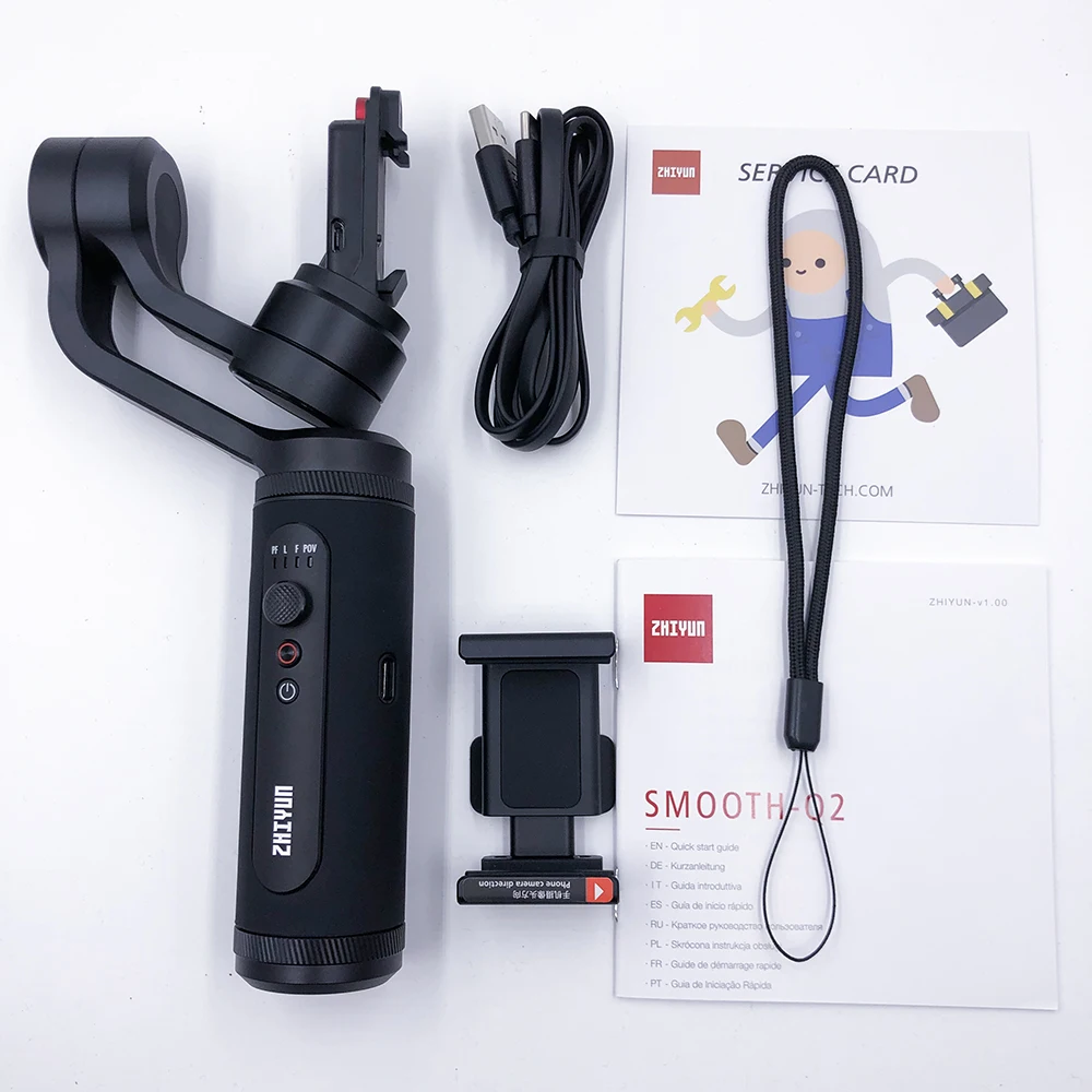 Zhiyun Smooth Q2 карданный 3-осевой Ручной Стабилизатор для iPhone huawei samsung смартфон портативный шарнирный держатель vs гладкой 4