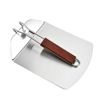 

Folding Pizza Shovel Stainless Steel Non-Slip Pizza Shovel Safe Transfer Shovel Cake Shovel Collapsible Shovel