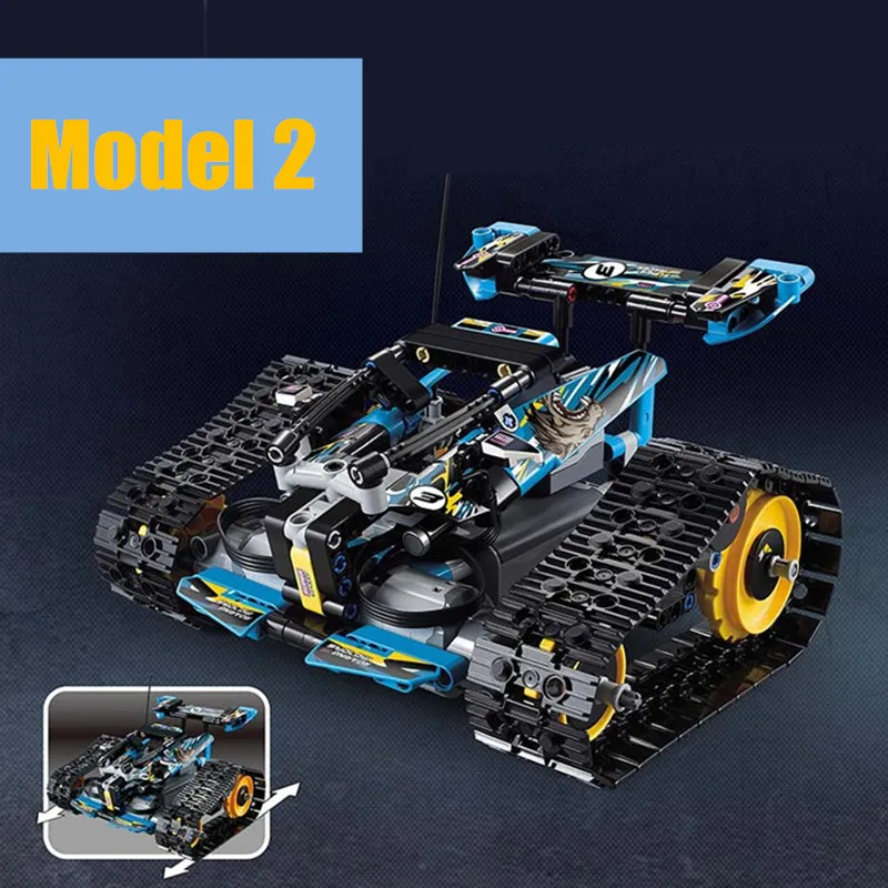 Новый MOC RC Мотор силовая функция гусеничный гоночный автомобиль игрушка
