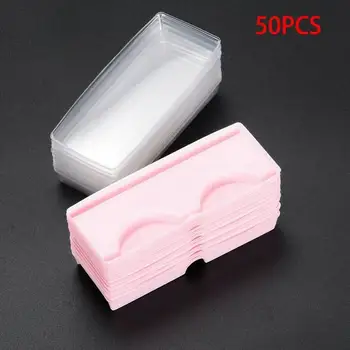 

50PCS Plastic False Eyelash Box Empty False Eyelash Care Storage Case Box Container Holder Compartment Tool
