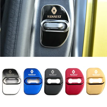 

Car Door Lock Protection Cover Buckle Decal Replacement For Renault Reynolds Accessories Auto Styling Door lock Protector Cover