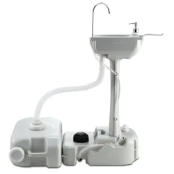 Pompe à pied Portable RV, évier de Camping en plein air, lavabo à main, support, Table de lavage Mobile pour Camping car, remorque, caravane, Camping car 