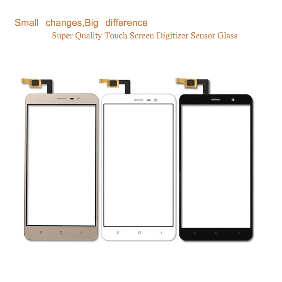 Для Xiaomi Redmi Note 2 Note 3 сенсорный экран дигитайзер Сенсорная панель сенсор переднее внешнее стекло Note2 сенсорный экран без ЖК-дисплея