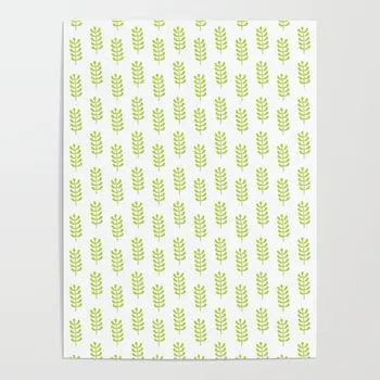 

Home Decoration Hd Prints Lot Green Leaf Cartoon Painting Pictures Wall Art Modular Gift Cute Canvas Poster Bedside Background