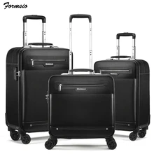 Carrylove мужской бизнес Спиннер ручной Багаж 2" 24" ВКЛ кожа кабина тележка чемодан для путешествий