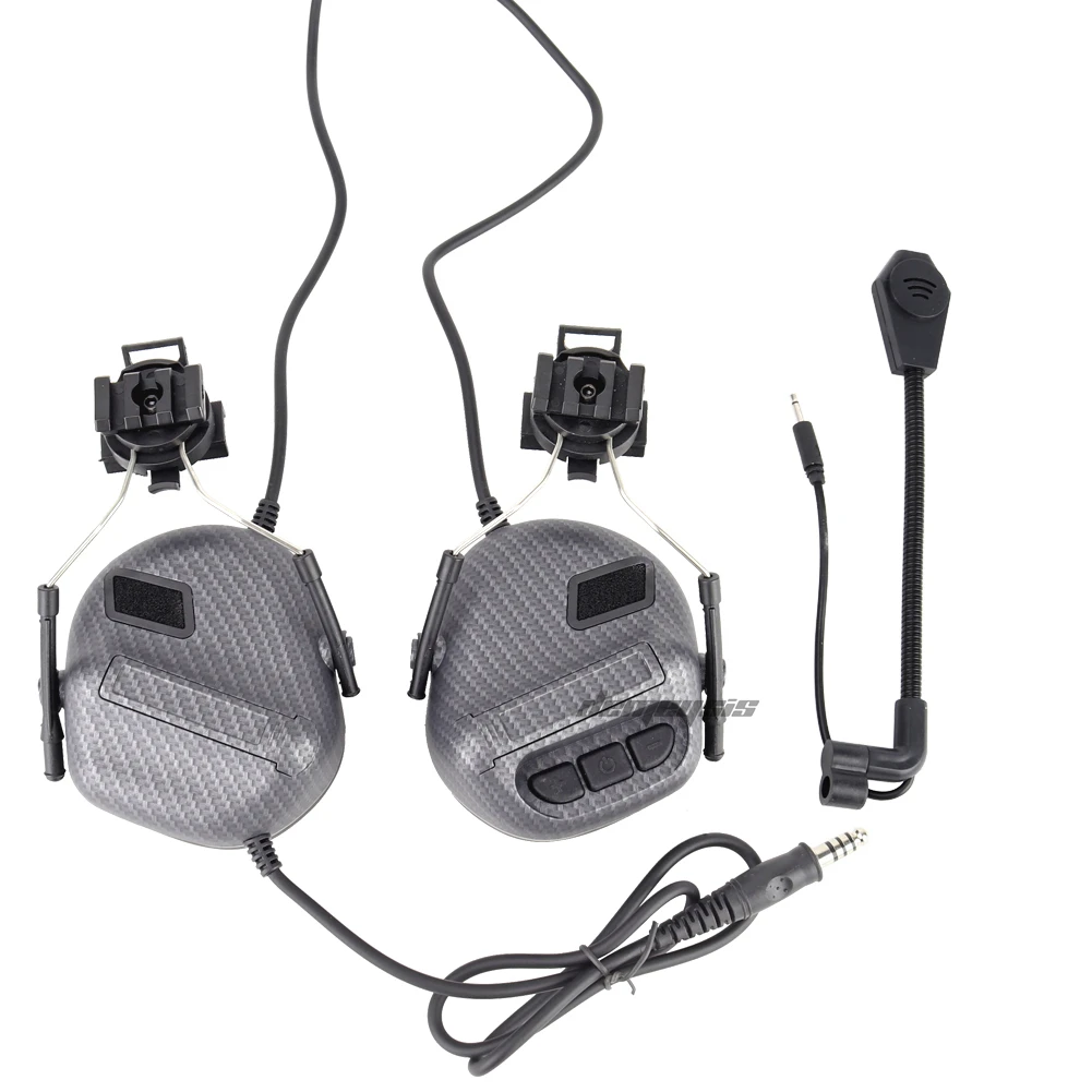 Anti-noise Shooting Headset Earmuff  Tactical Communication Headphone Sound Amplification Airsoft Paintball Headset