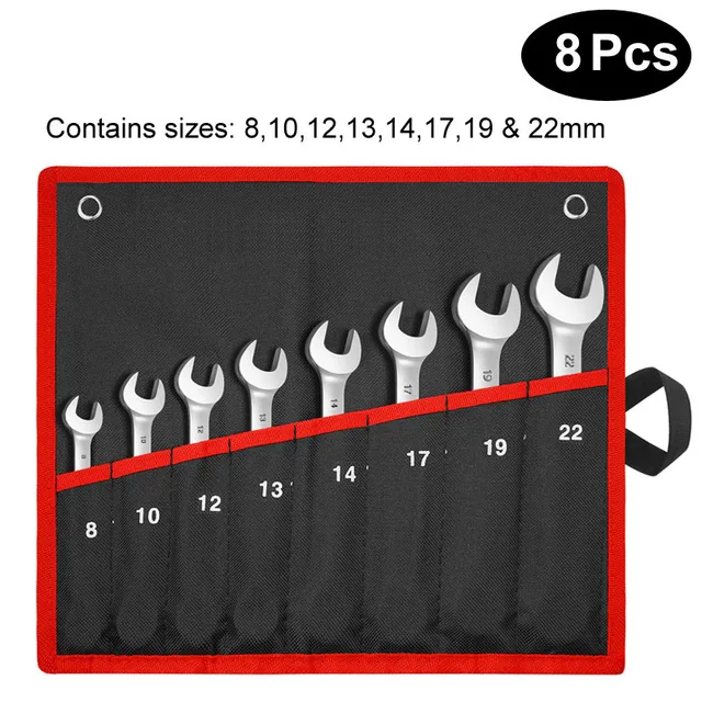 Flex Head Ratcheting Wrench Set (Chrome Vanadium Steel) 11