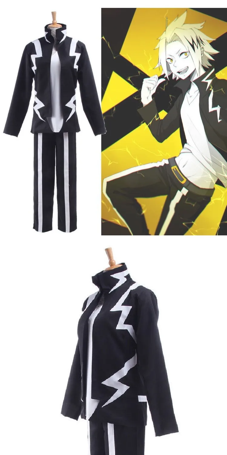 Аниме My Hero Academy Boku No Hero Academy Denki Kaminari, карнавальный костюм, Униформа, ежедневный костюм на Хэллоуин, нарядные вечерние платья