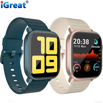 

iGreat M1 Smart Watch Men Fitness Tracker Heart Rate Blood Pressure Monitor IP68 Waterproof Women Smartwatch VS iwo 12 T500
