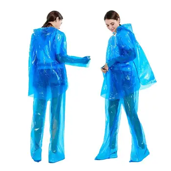 

1PC Adult Reusable Raincoat Splash-proof Workwear Suit Body Protective Clothing Disposable Waterproof Oil-Resistant Coverall Set
