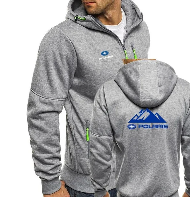 

Polaris Snowmobiles print Autumn Men Hoodies Zipper Sweatshirt Streetwear Jacket Mens hooded Tracksuit Slim Fitness Outwear