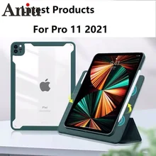 

New For ipad pro 11 Case 2021 Magnetic Detachable Air4 360° Reversible iPas Pro 11 Case 112020/2018 Magnetic Cover Support