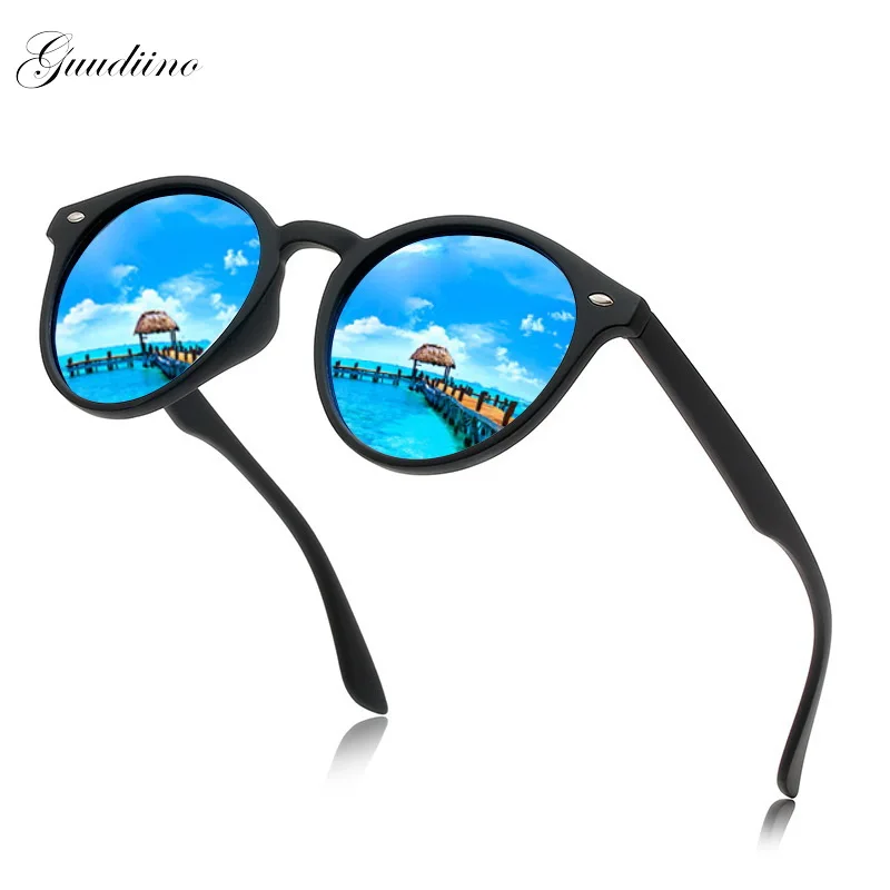 

Vintage Sunglasses Men Polarized Uv400 High Quality Coating Lens Eyeglasses Small Round Frame Sun Glasses Shades For Women MM115